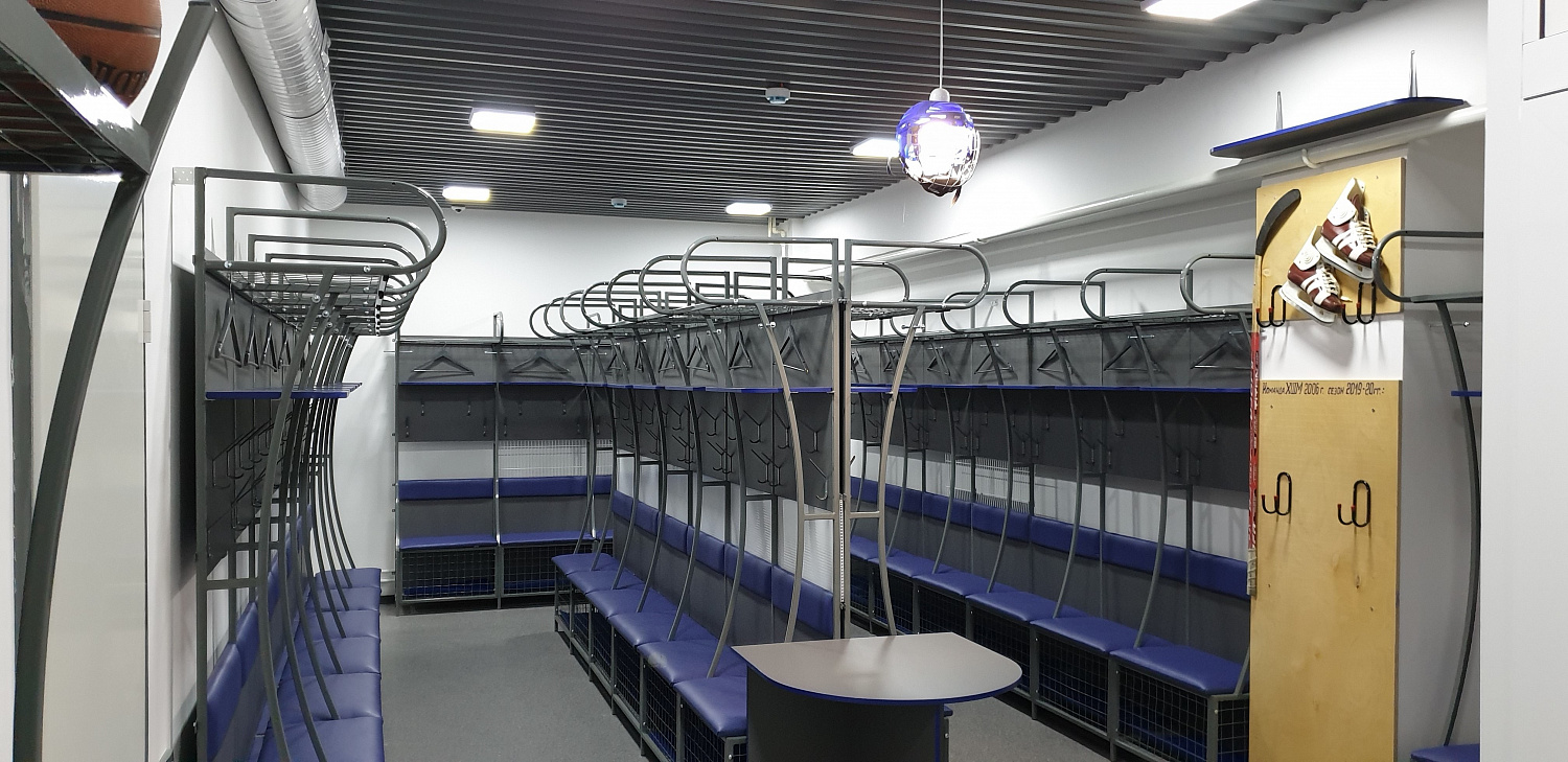 Места для переодевания спортсменов