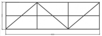 каркас откатных ворот