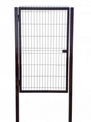 Калитка 1,53х1,0 м RAL 8017 (шоколад) Эконом 3d 3,5мм оцинк.проф.труба 40х40, 60х40 мм п/порошк. без замка под бетон Формика  - интернет-магазин «Формика» 